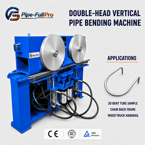 Hydraulic Double-Head Pipe Bending Machine—Pipe forming equipment suitable for ornamental iron gates, fences - Product Image 1