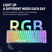 Clavier de jeu à 61 touches remplaçables à chaud avec touches imprimées latéralement, clavier mécanique à interrupteurs magnétiques pour ordinateur portable, PC, clavier pour joueurs