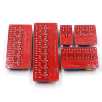 Modules de relais 5V, 12V, 24V à 1/2/4/6/8 circuits avec isolation par optocoupleur, déclenchement par niveau bas/hausse, microcontrôleur