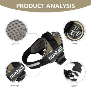 Harness Anjing Nunbell Berbahan Jaring Bernapas untuk Latihan Luar Ruangan, Anti Tarik Reflektif dengan Patch ID Khusus dan Ukuran yang Dapat Disesuaikan - Product Image 2