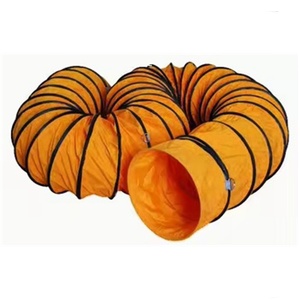 Conduit de ventilation de mine tuyau de ventilateur portable conduit d'aération flexible bâche en PVC fabricant de tissu enduit laminé bâche - Product Image 1