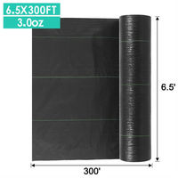 Couverture en tissu Non tissé anti-UV imperméable de couleur noire couverture de plante extérieure contrôle des mauvaises herbes Film de paillis couverture du sol agricole
