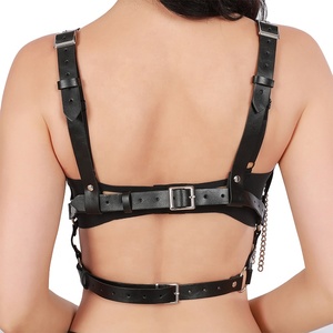 Harnais en cuir BDSM japonais punk avec chaîne à glands, lingerie, équipement sexuel, harnais de bondage pour femmes - Product Image 6