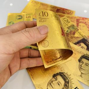 英国10英镑纪念币24K镀金箔纸币收藏品礼品批发 - Product Image 4