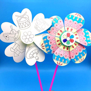 <span class=keywords><strong>Dessin</strong></span> créatif et peinture pour enfants filles, jouets de coloriage DIY, <span class=keywords><strong>moulin</strong></span> <span class=keywords><strong>à</strong></span> <span class=keywords><strong>vent</strong></span> - Product Image 1