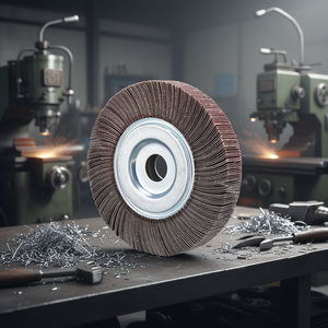 Meule à lamelles en tissu oxyde d'aluminium perforé, grain 80, pour le meulage des métaux, outil abrasif - Product Image 3