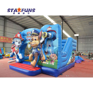 New Design Dog Paw <strong>Inflatable</strong> Bounce House for Kids Cartoon Patrol Bouncy Castle Jumping Combo <strong>Bouncer</strong> PVC <strong>Inflatable</strong> <strong>Bouncer</strong> - Product Image 2