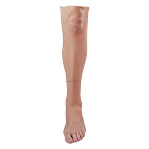 Faux couvre-jambes en silicone artificiel 52.5cm Faux pied Prothèse pour couverture Cicatrices Halloween Party Cosplayer - Product Image 1