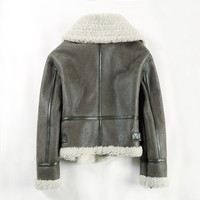 Blouson Bomber B3 Homme Personnalisé en Cuir d'Agneau Véritable Enduit, Épais et Imperméable – Nouvelle Collection Hiver 2024