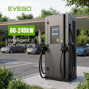 สถานีชาร์จรถยนต์ไฟฟ้า EVEGO IP54 IK10 60kW รองรับ OCPP 2.0.1 มาตรฐานสหรัฐฯ CCS1 NACS แบบตั้งพื้น ชาร์จเร็ว DC - Product Image 1