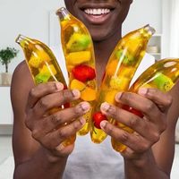 Nouveau jouet anti-stress créatif en TPR en forme de banane à presser, à rebond lent, avec simulation musicale, pour enfants de 14 ans et plus