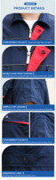 Combinaisons de travail personnalisées avec logo, manches courtes, poches, pour mécaniciens, travaux de construction, pour hommes et femmes, ensemble veste et pantalon de travail