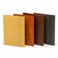 Panneau décoratif en acrylique PMMA à grain de bois personnalisé pour porte-menus, signalétique et décoration intérieure