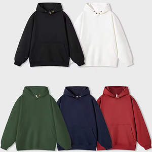 <b>Men's</b> Hoodies Sweatshirts Heavyweight <b>Pullover</b> Streetwear 100% Cotton Puff Printing Custom Oversized Hoodie for <b>Men</b> - Product Image 6