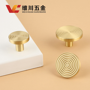 Weichuan Solid Brass Tree <b>Wheel</b> Knob Nordic Minimalist Cabinet <b>Drawer</b> Handle Light Luxury Furniture Hardware - Product Image 2