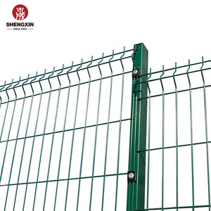 50x200mm bột màu xanh lá cây tráng v-gấp 3D cong dân cư hàn dây lưới hàng rào - Product Image 2