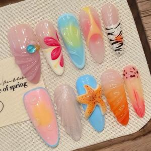 <span class=keywords><strong>Uñas</strong></span> Postizas <span class=keywords><strong>de</strong></span> Lujo con Diseño <span class=keywords><strong>de</strong></span> Charms 3D, <span class=keywords><strong>Uñas</strong></span> <span class=keywords><strong>Acrílicas</strong></span> Hechas a Mano - Product Image 1