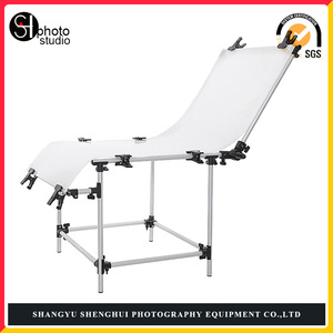 SH Photo Studio Photography Table 60x130cm Aluminum Semi Transparent PVC Still Life Product Photography Equipment - Product Image 1