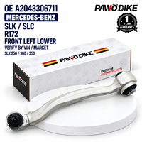 Lengan Kontrol Bawah Depan OE A2043306711 untuk Mercedes Benz SLK180 SLK200 SLK250 SLK260 SLK280 SLK300 Suku Cadang Mobil Profesional