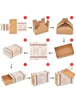 Boîte cadeau pliable en vente chaude, papier d'art de 1 mm, design estampé pour les voyages, les bonbons, les fêtes, les mariages, les bagages, les valises pour le rangement et l'affichage