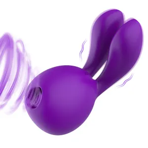 Hút Thỏ Tai Vibrator Đồ Chơi Tình Dục Mạnh Mẽ Núm Vú Sucker Silicone Clit Âm Đạo G Spot Bunny Vibrator