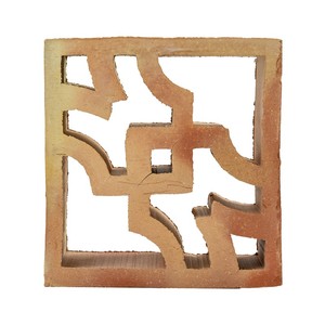 Pannello Decorativo da Parete Sirocco in Terracotta con Design Geometrico Quadrato - Product Image 4
