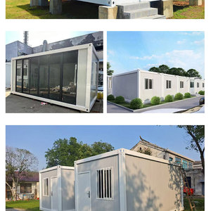 บ้านคอนเทนเนอร์สไตล์โมเดิร์นมินิมอล รูปทรงสี่เหลี่ยมผืนผ้า ดีไซน์ระบายอากาศได้ดี ภายนอกสีขาว - Product Image 2