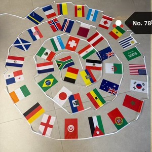 Bandera <span class=keywords><strong>de</strong></span> la Copa <span class=keywords><strong>Mundial</strong></span> <span class=keywords><strong>de</strong></span> Fútbol 2026, 14x21cm, Guirnalda <span class=keywords><strong>de</strong></span> Banderas Nacionales para EE. UU., Canadá, México, Decoración <span class=keywords><strong>de</strong></span> Pared para Bar - Product Image 5
