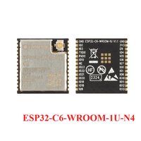 ESP32-C6-WROOM-1 N16 N8 N4 ESP32-C6-WROOM-1U ESP32-C6-MINI-1-H4 N4 2.4G Wi-Fi 6 Ble 5 modul nirkabel Wifi Zigbee 3.0 benang SPI