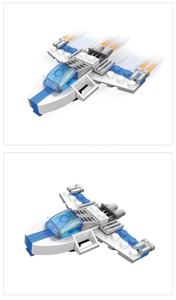 قوالب بناء الاطفال الإبداعية كتل صغيرة قارب الفضاء مع عينة مجانية - Product Image 3