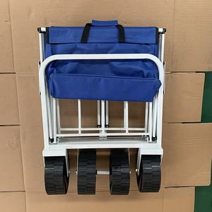 Yardımcı vagon ağır katlanabilir katlanır plaj Pet açık geniş tekerlek katlanabilir sepeti arabası tüm arazi vagon - Product Image 5
