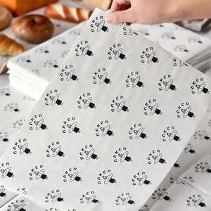 Papel Antigrasa Impreso Personalizado ETpack para Envolver Hamburguesas y Empacar Alimentos de Panadería, Hojas Resistentes al Aceite - Product Image 3