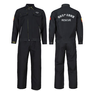 Conjunto de Ropa de Trabajo de Rescate, Ignífuga, Antiestática, de Aramida y Algodón, para Ingeniería Ferroviaria, Ropa de Seguridad GB8965.1-2020, Diseño Dividido - Product Image 1