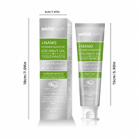 Dentifrice blanchissant en vrac à l'hydroxyapatite et à l'huile de coco, dentifrice reminéralisant, nettoyage en profondeur, menthe fraîche, fournisseur de marque privée