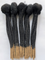 Extensions de dreadlocks 100 % cheveux indiens Remy de qualité supérieure avec dessus afro volumineux pour hommes et femmes – Vente en gros
