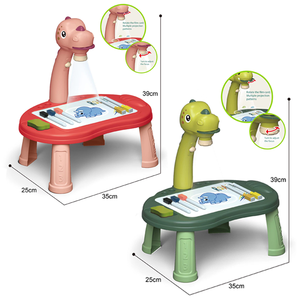 Tablero de Dibujo con Proyección de Diseño de Dinosaurios de 34 Piezas, Mesa de Aprendizaje y Escritura para Niños, Proyectable - Product Image 6