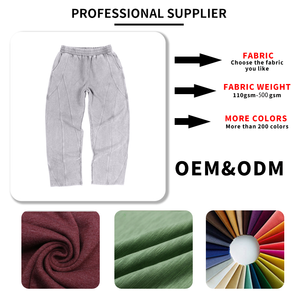 Pantalones Deportivos Cortos de Estilo Desgastado con Lavado Ácido y Sudaderas con Cremallera Completa Unisex - Product Image 4