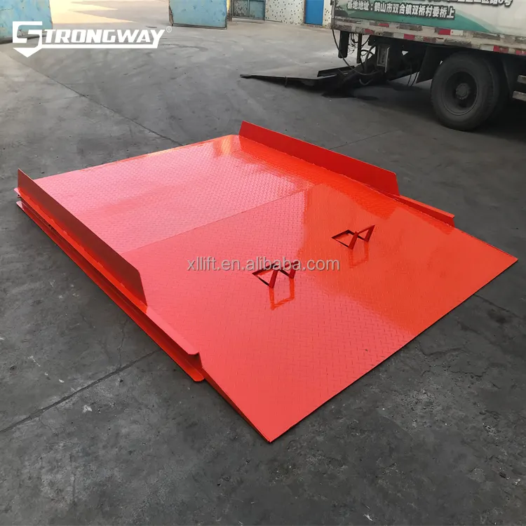 Strongway 8ton di alta qualità rimorchio container rampa foshan prezzo a buon mercato in acciaio metallo rampa di carico contenitore rampe per carrelli elevatori