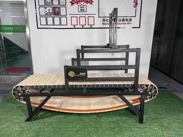 Alipetsmile 2.0 Wood Indoor Dog Treadmill Trainer New Version Pacer Run Walk System for Medium Sized Dogs