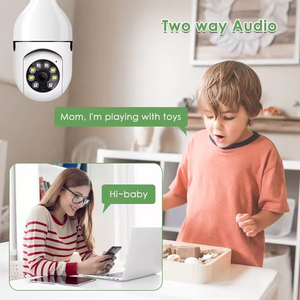 HD 720P Night Vision E27 Surveillance Camera 360 Security Cctv Wifi Indoor <b>LED</b> <b>Light</b> Bulb - Product Image 4