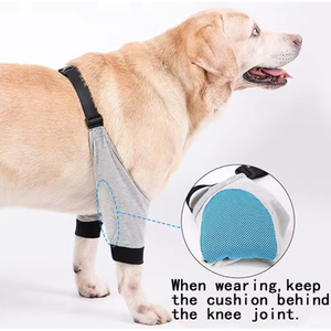 Breathable <b>Dog</b> Elbow Sleeves With Soft Cotton Pet Front Leg Protector And Adjustable Strap For Outdoor Activity Protection - Product Image 3