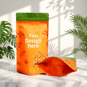 Bolsa Doypack de Plástico Impresa Personalizada al por Mayor, con Cierre Reutilizable, Tipo Stand-Up, de Grado Alimenticio, Bolsa de Mylar para Snacks, Directo de Fábrica - Product Image 1