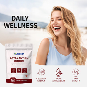 Ausreson OEM Astaxanthin Softgels Capsules Skin Health <strong>Supplements</strong> Organic Astaxanthin Oil Coq10 <strong>Natural</strong> Astaxanthin Softgels - Product Image 2