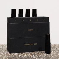Boîte d'emballage rigide en papier personnalisée avec estampage à chaud UV pour échantillon d'huile de parfum solide, coffret cadeau de luxe pour mini-échantillons de parfum