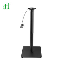 Base de table pneumatique robuste à vérin à gaz pour usage commercial en usine, idéale pour cafés, bistrots et bars lounge