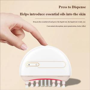 Peigne de massage électrique portable en jade naturel pour le soin du cuir chevelu avec fonction de vibration pour détendre les méridiens du cuir chevelu - Product Image 6