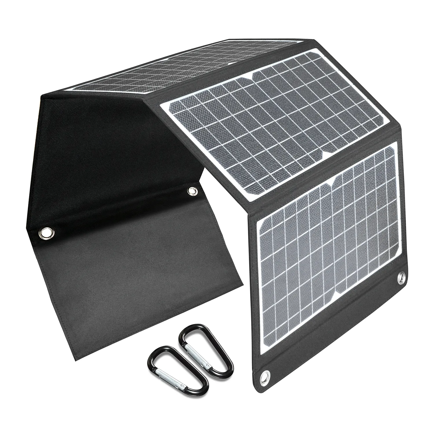 21W Foldable Fabric backpack Sunpower Solar Cell Portable Charger USB Solar Panel for Bags