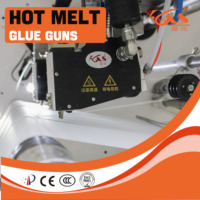 Pistolet à colle thermofusible, applicateur de colle élastique pour produits sanitaires, matériaux non tissés et industrie de la fabrication de couches