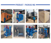 Machine à briques à moteur vibrant 4-35B, machine à fabriquer des blocs de béton creux de 4,8 kW pour pavage et construction en blocs emboîtables