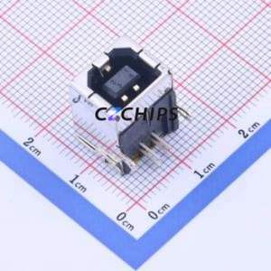 61729-1011BLF <b>USB</b> <b>Connector</b> Bent Lead Through Hole <b>Connector</b> Type-B <b>USB</b> 2.0 Female Right Angle Insert - Product Image 1